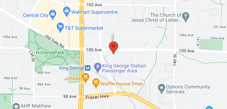 map of 4507 13750 100 AVENUE